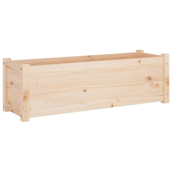 vidaXL Garden Planters 2 pcs 100x31x31 cm Solid Pinewood