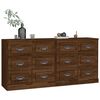 vidaXL Sideboards 2 pcs Brown Oak Engineered Wood