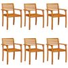 vidaXL Garden Chairs 6 pcs 59x55x85 cm Solid Wood Acacia