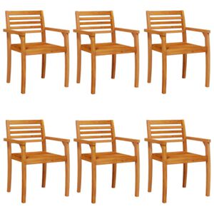 vidaXL Garden Chairs 6 pcs 59x55x85 cm Solid Wood Acacia
