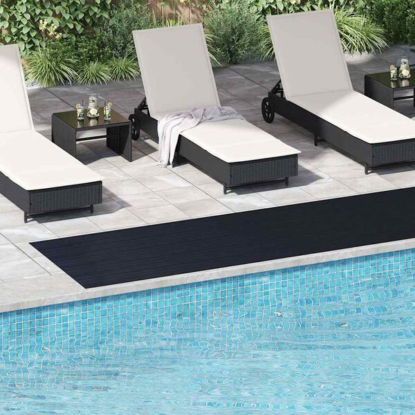 Rubber Floor Mat Anti-Slip 5 x 1 m Fine Ribbed