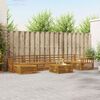 vidaXL Sofa Sets 8 pcs Natural Solid Acacia Wood