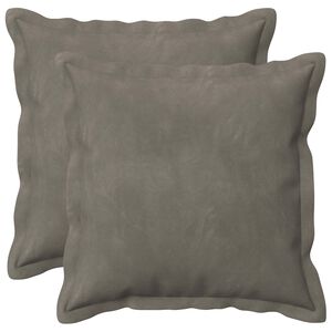 vidaXL Cushion with Pillow HOUTEN 2 pcs Light Grey Velvet