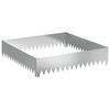 vidaXL Lawn Edging 100 x 100 x 20 cm Steel Silver