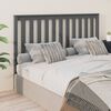 vidaXL Bed Headboard Grey 166x6x101 cm Solid Wood Pine