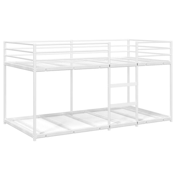 vidaXL Bunk Bed without Mattress White 80x200 cm Steel