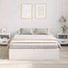 vidaXL Storage Bed Frame White 140 x 190 cm Engineered Wood