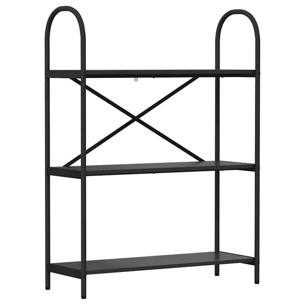 vidaXL Bookshelf Black Oak 80 x 30 x 109 cm Engineered wood