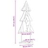 vidaXL Christmas Tree with Stand Brown 151 cm Solid teak wood