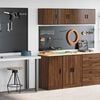 vidaXL Garage Cabinets 2 pcs Brown Oak Engineered Wood