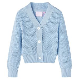 Kids' Cardigan Knitted Blue 104