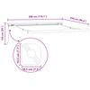 vidaXL Retractable Awning White 300 x 250 cm Fabric and Metal