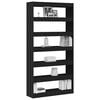 vidaXL Book Cabinet Black 100 x 30 x 198 cm Engineered Wood