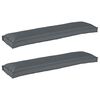 vidaXL Pallet Cushion Set 2 pcs Anthracite 150 x 40 x 8 cm