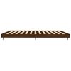 vidaXL Bed Frame without Mattress Brown Oak 200x200 cm Engineered Wood
