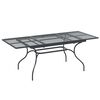 vidaXL Extendable Mesh Dining Table Anthracite 212 x 90 x 76 cm Steel