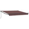 vidaXL Manual Retractable Awning Brown 300x250 cm