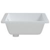 vidaXL Bathroom Sink White 55.5x40x18.5 cm Rectangular Ceramic