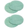 vidaXL Floor Polisher Bonnets 4 pcs &Oslash; 14 cm Light Green Microfibre