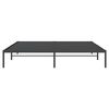 vidaXL Metal Bed Frame without Mattress Black 180x200cm