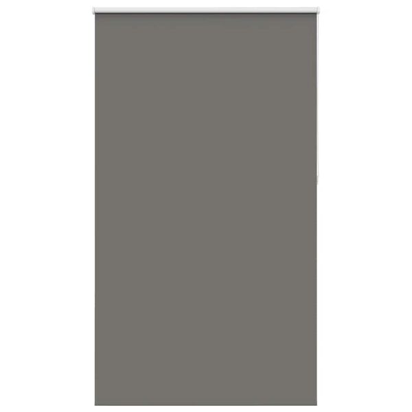 vidaXL Roller Blind Blackout Grey 135x210 cm Fabric Width 131.6 cm Polyester
