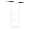 vidaXL Sliding Door White and Black 93 x 232 cm