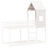 vidaXL Kids' Bed Roof White 60x99x139.5 cm Solid Wood Pine