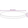 vidaXL Table Top Round Ø60x4 cm Solid Wood Acacia