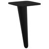vidaXL Standing Feet 2 pcs Black 56 x 56 x 100 mm Iron