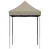 vidaXL Party Tent Folding Taupe 200 x 200 x 306 cm Oxford Fabric
