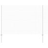 vidaXL Euro Fence with Post 10 x 1.5 m Galvanised Steel Silver Mesh