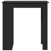 vidaXL Bar Table with Storage Rack Black Oak 102x50x103.5 cm