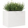 vidaXL Garden Planter White 90x60x68.5 cm Solid Wood Pine