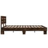 vidaXL Bed Frame without Mattress Smoked Oak 120x200 cm