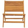 vidaXL Garden Chair with Footrest Solid Teak Wood