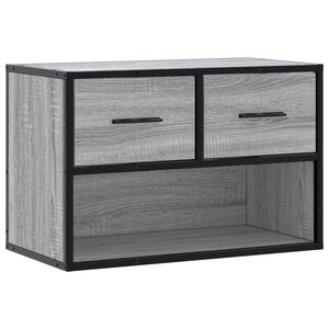 vidaXL TV Cabinet Grey Sonoma 60x31x39.5 cm Engineered Wood and Metal