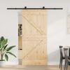 vidaXL Sliding Door with Hardware Set 95x210 cm Solid Wood Pine