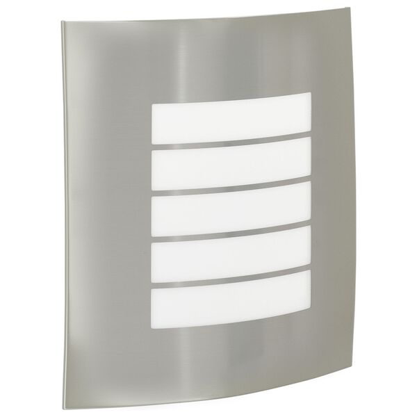 vidaXL Outdoor Wall Light Silver 23.5 x 10.5 x 26 cm Stainless steel