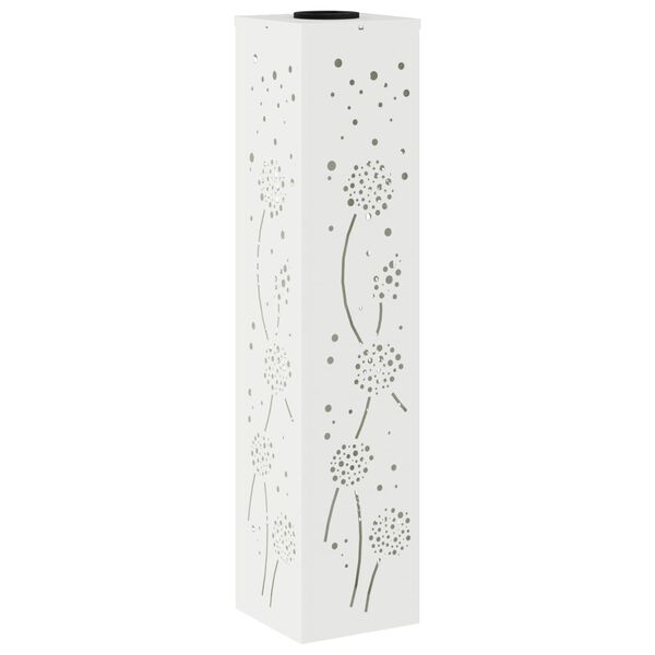 vidaXL Solar LED Pathway Light 2 pcs White Cold Rolled Steel