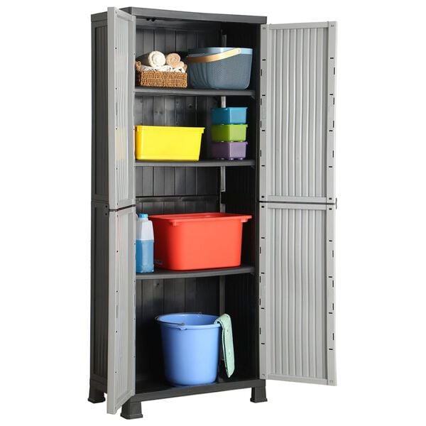 vidaXL Plastic Cabinet 68x39x171.5 cm