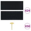 vidaXL Insect Door Curtains 2 pcs with Magnet Blocks Black 230x160 cm