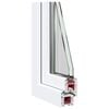 vidaXL Basement Window "RISOR" 50x75 cm Tilt&Turn DIN Right White