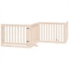 vidaXL Dog Gate with Door Foldable 10 Panels 800 cm Poplar Wood
