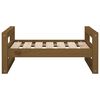 vidaXL Dog Bed Honey Brown 65.5x50.5x28 cm Solid Pine Wood