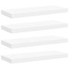 vidaXL Floating Wall Shelves 4 pcs White 60x23.5x3.8 cm MDF