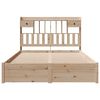 vidaXL Bookcase Bed without Mattress 140x190cm Solid Wood Pine