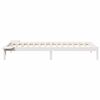 vidaXL Bed Frame with Side Tables White 100 x 220 cm Solid Pine Wood