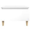 vidaXL Side Table High Gloss White 50x46x35 cm Engineered Wood