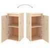 vidaXL Wall Cabinets 2 pcs 30x30x60 cm Solid Wood Pine