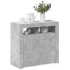 vidaXL Sideboard with LED Lights Concrete Grey 80x35x75 cm